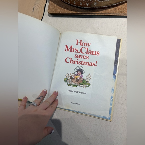 VINTAGE 1978- HOW MRS CLAUSE SAVES CHRISTMAS BOOK- By BILL TEMPLETON - Picture 3 of 5